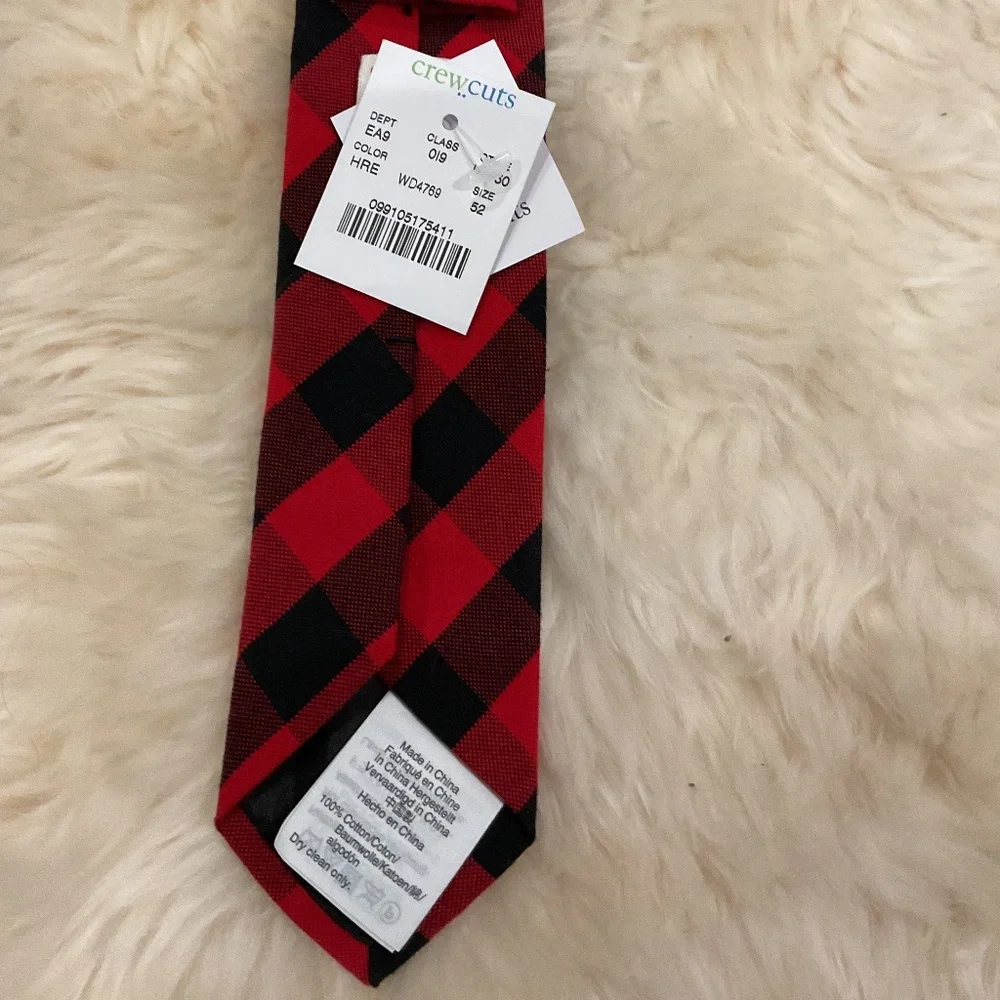 Boys Crew Cuts by J Crew Tie Buffalo Check